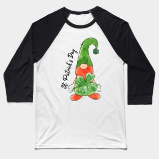 Gnome. St patrick's day.Clover Baseball T-Shirt